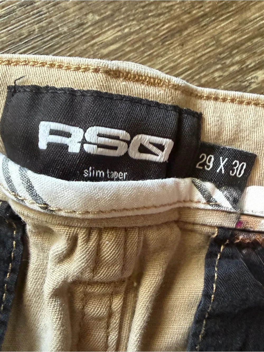 RSQ Slim Taper Khakis
